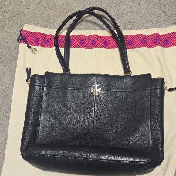 Tory Burch Handbags - Black Leather Tote Bag